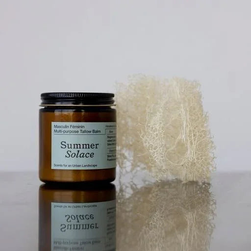 Summer Solace Tallow Masculin Féminin Tallow Balm – Frankincense, Patchouli & Hinoki Wood