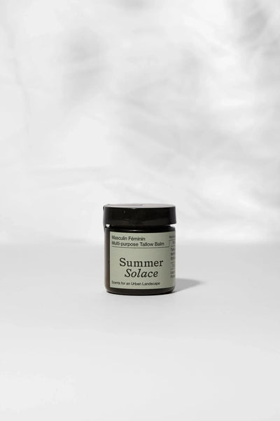 Summer Solace Tallow Masculin Féminin Tallow Balm – Frankincense, Patchouli & Hinoki Wood - Image 1