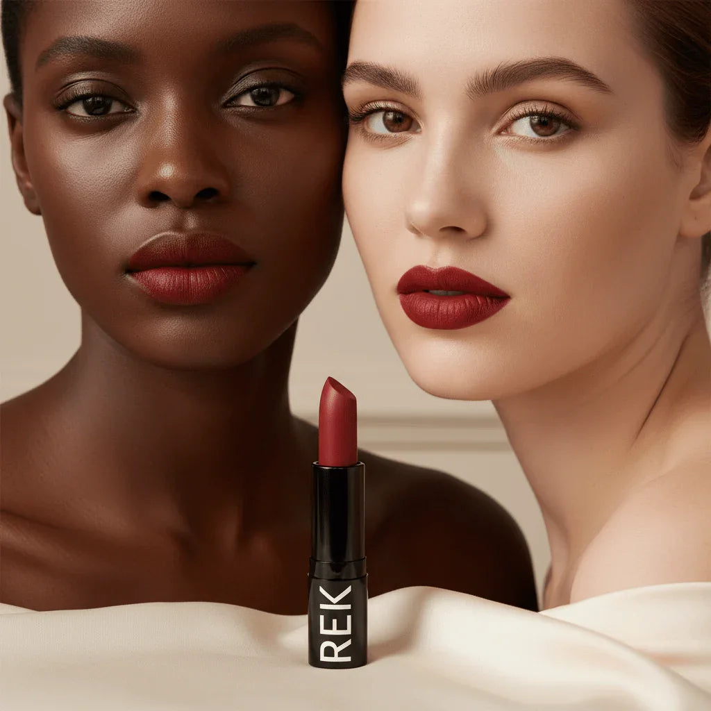 REK Cosmetics REK Matte Lipstick — Luxury Clean, Long-Lasting Vegan Formula