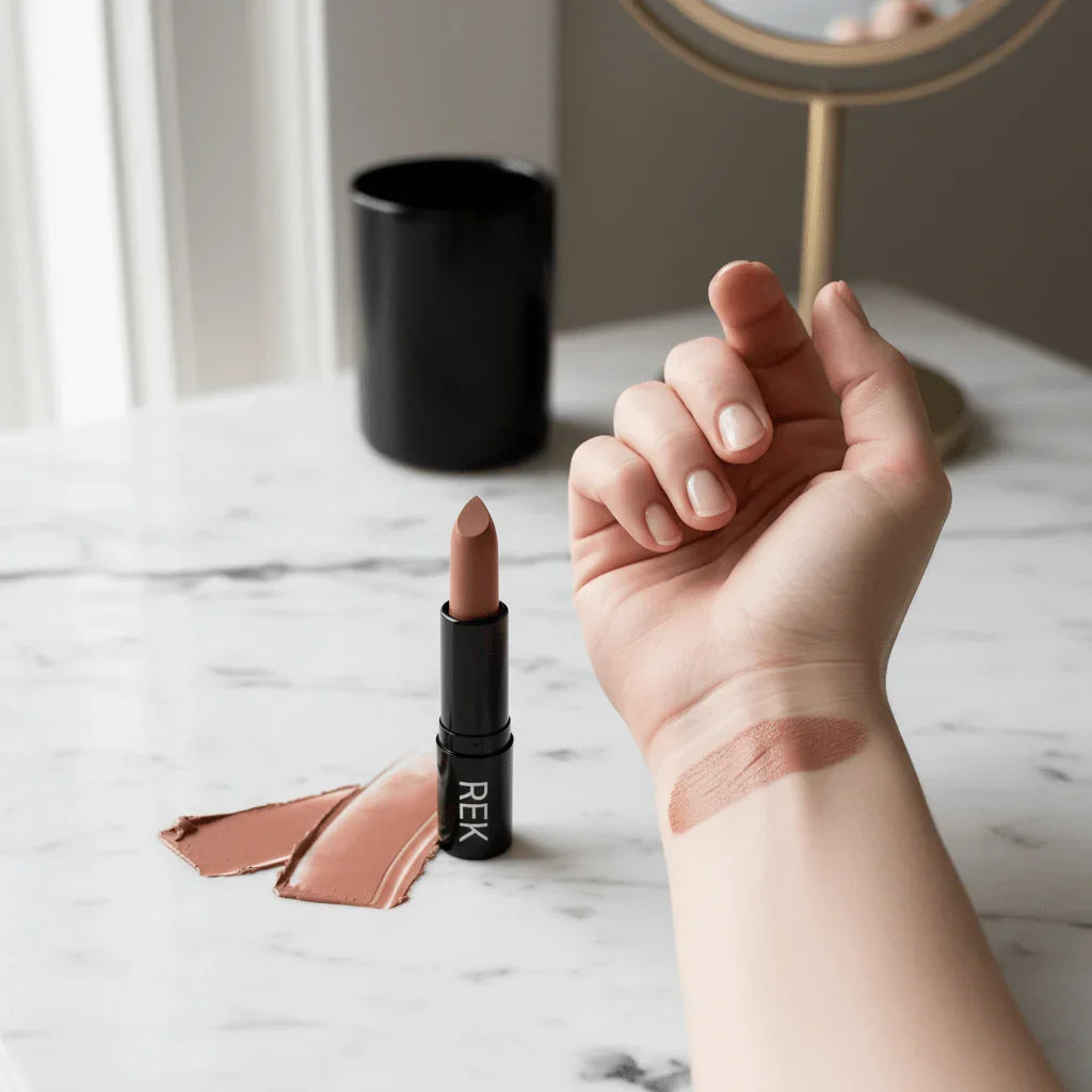 REK Cosmetics Cream Lipstick Collection - Creamy Finish, Longwear Formula