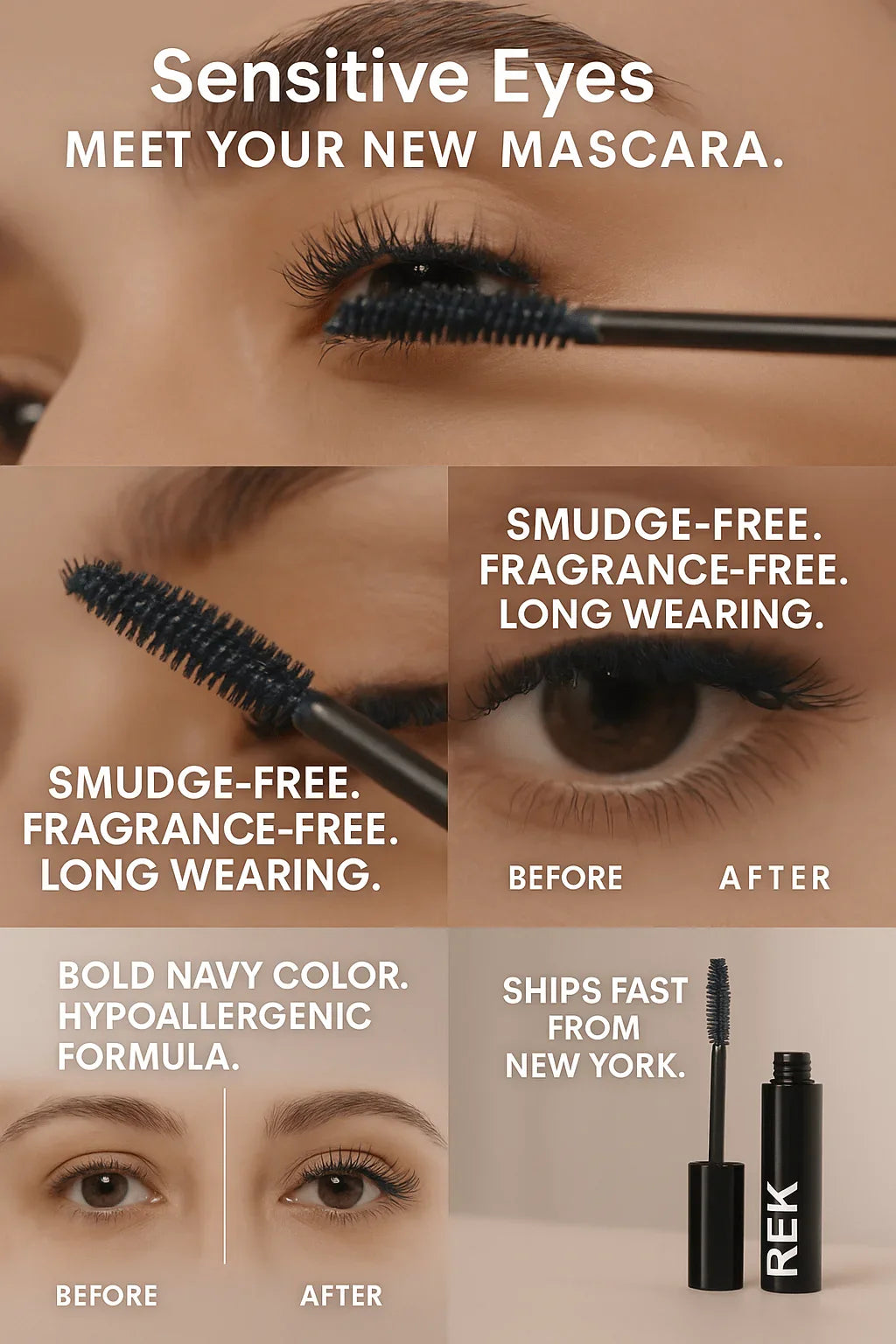 REK Cosmetics Navy Sensitive Mascara