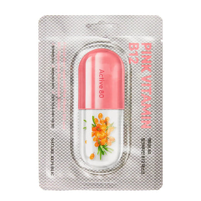 Nature Republic Active 80 Mask Sheet Pink Vitamin B12 - Image 1