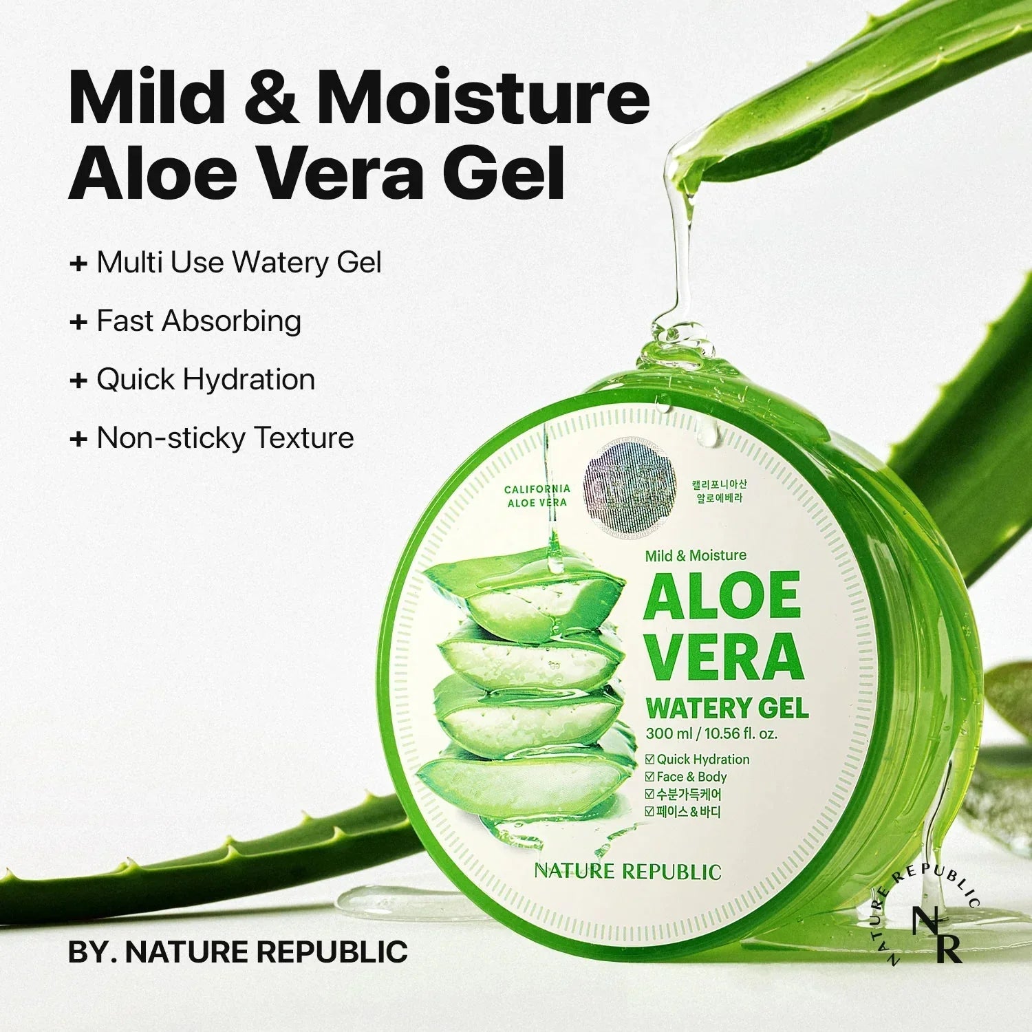 Nature Republic Mild & Moisture Aloe Vera Watery Gel