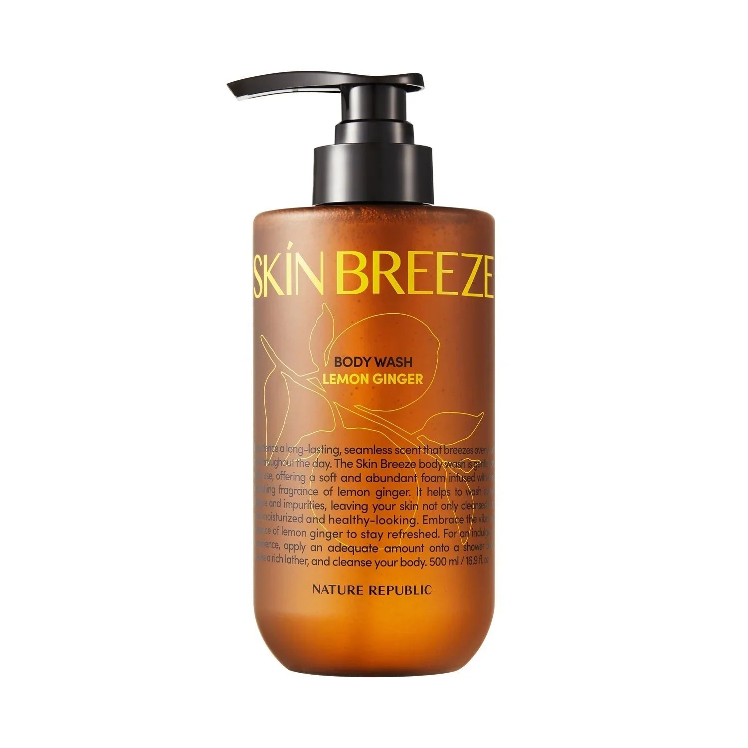 Nature Republic Skin Breeze Lemon Ginger Body Wash or Body Lotion