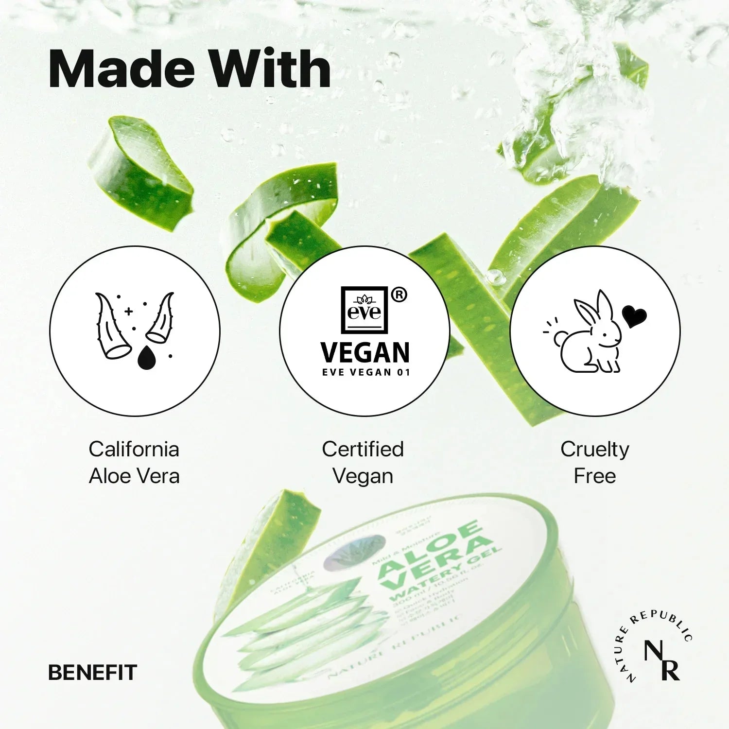 Nature Republic Mild & Moisture Aloe Vera Watery Gel (Tube)