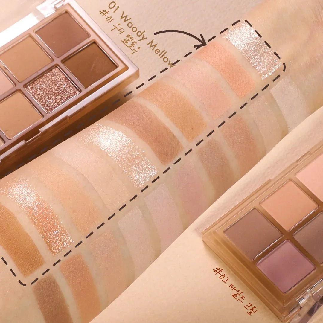 Nature Republic New Mood Eyeshadow Palette 01 Woody Mellow