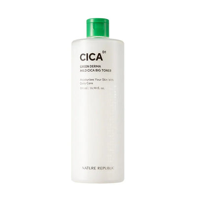 Nature Republic Green Derma Mild Cica Big Toner 500ml - Image 1