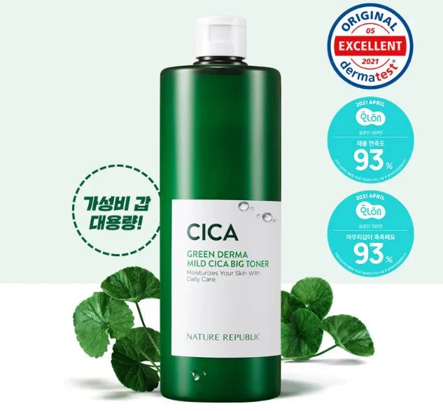 Nature Republic Green Derma Mild Cica Big Toner 500ml