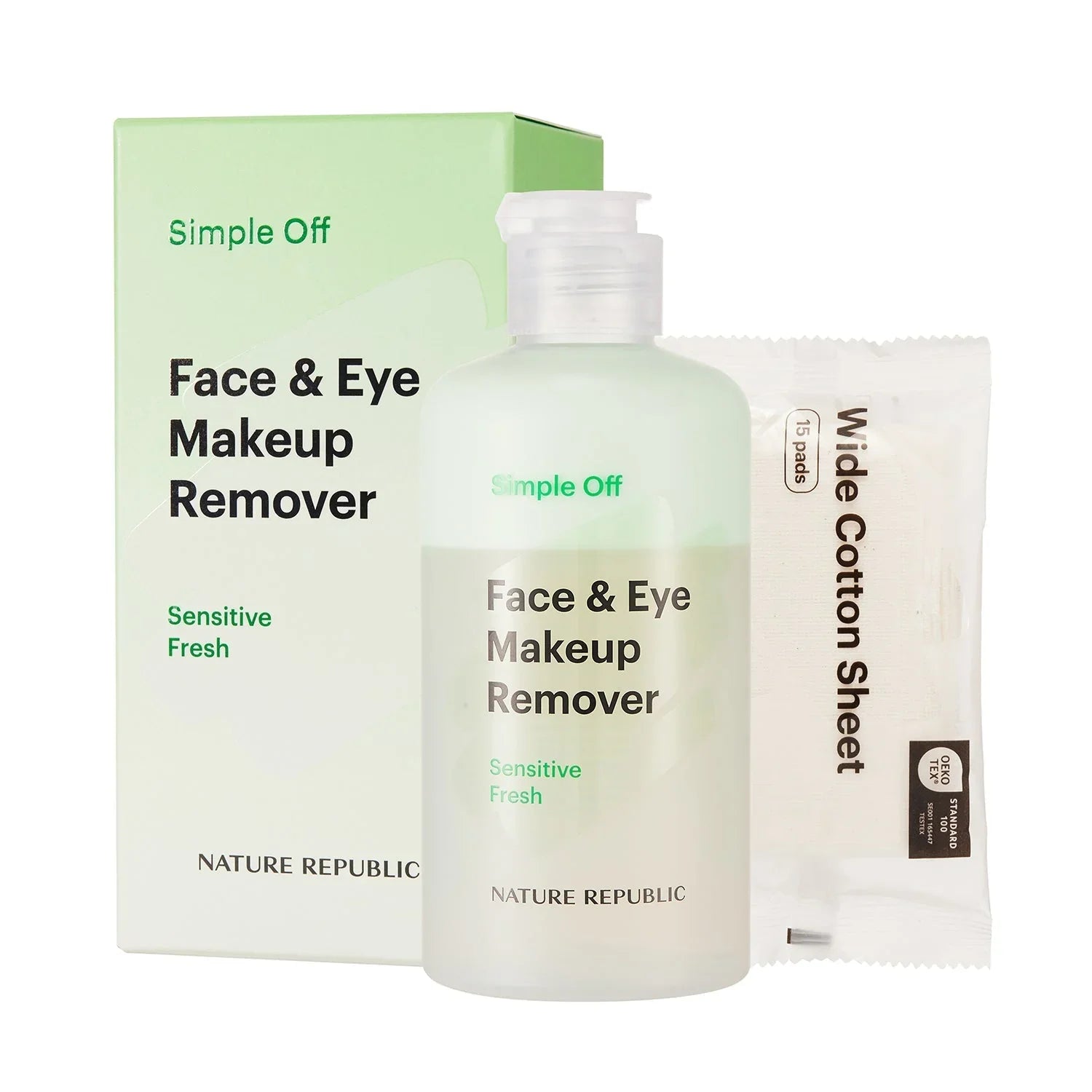 Nature Republic Simple Off Face & Eye Makeup Remover Special Set - Sensitive Fresh