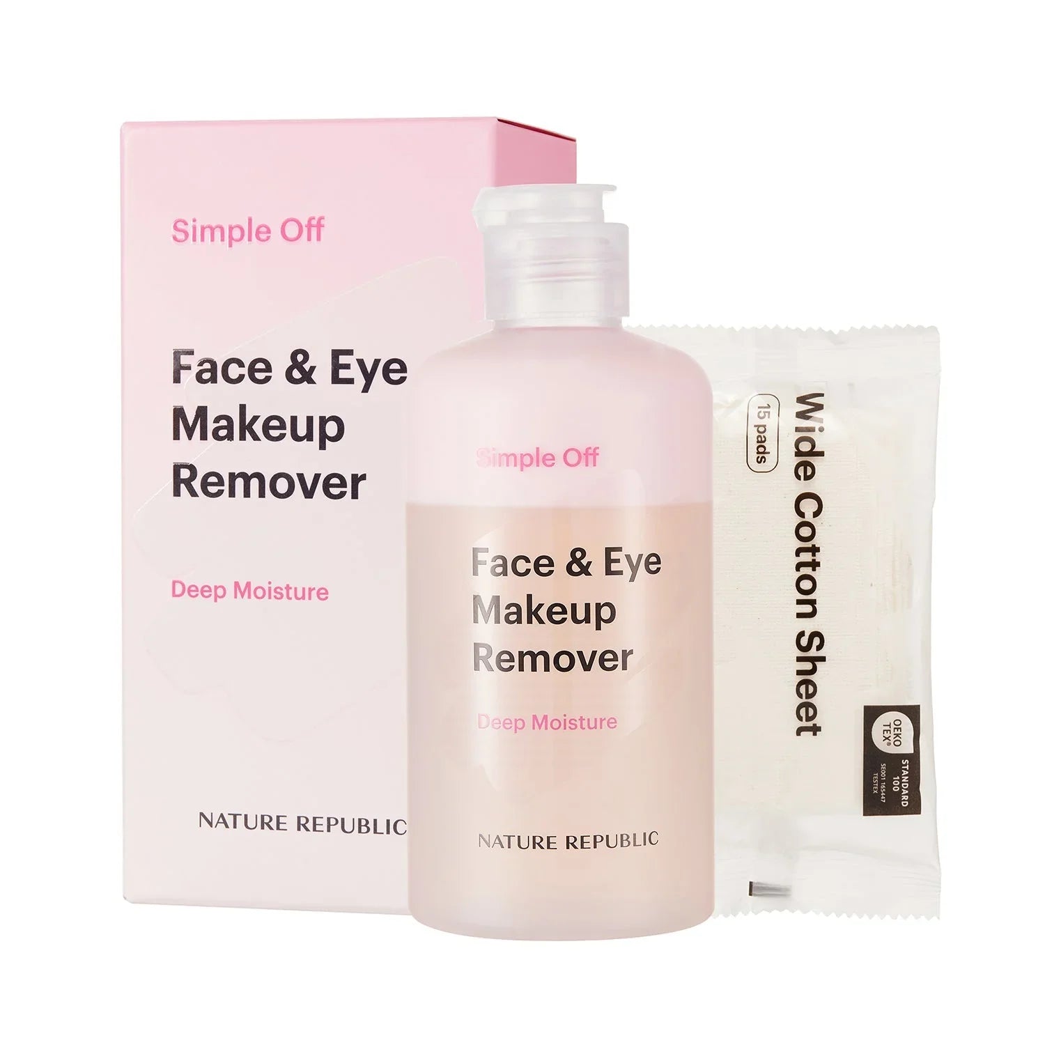 Nature Republic Simple Off Face & Eye Makeup Remover Special Set - Deep Moisture