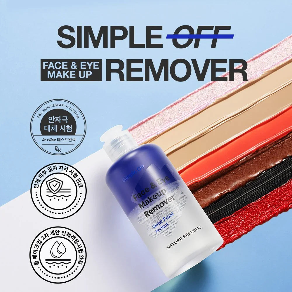 Nature Republic Simple Off Face & Eye Makeup Remover Water Proof