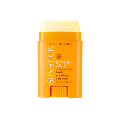 Nature Republic California Aloe Fresh Powdery Sun Stick Broad Spectrum SPF50+ - Image 2