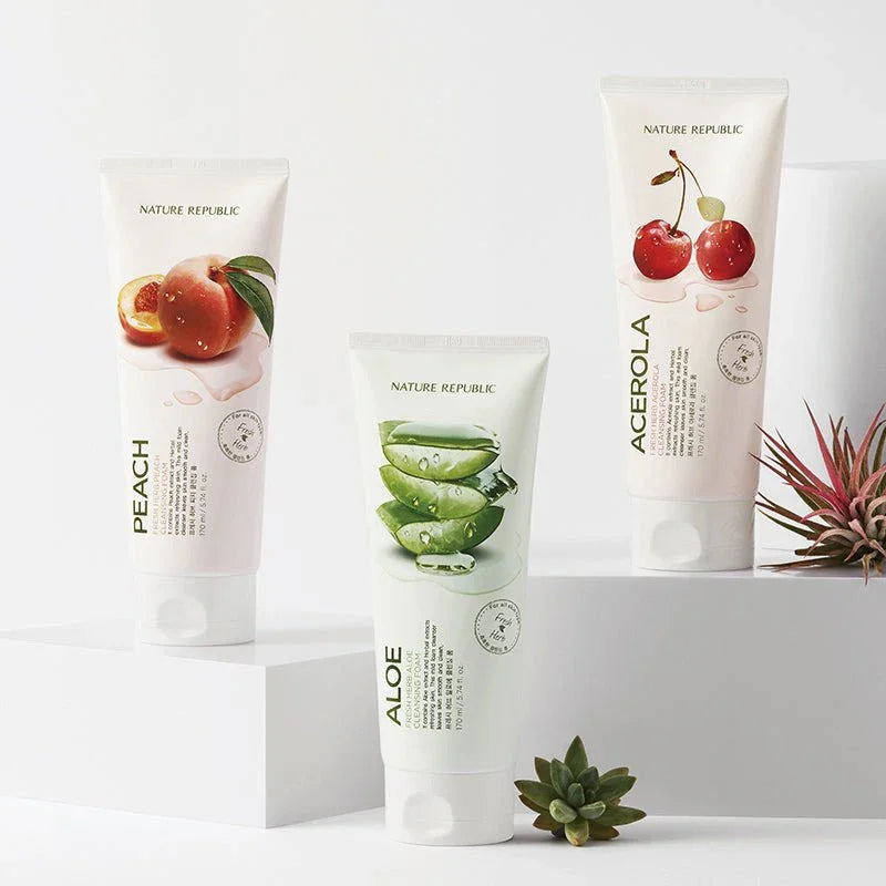 Nature Republic Fresh Herb Cleansing Foam Acerola