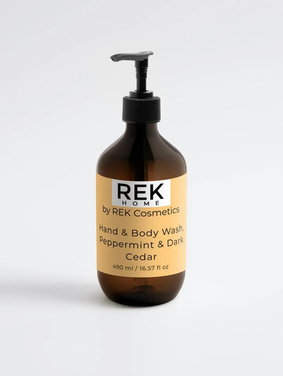 REK Cosmetics Peppermint & Dark Cedar Hand & Body Wash - Image 2