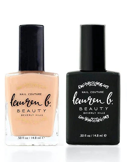 laurenbbeauty Nail Perfecter + Light Activated Gel-like Top Coat Set  - 7 free + Vegan Nail Polish