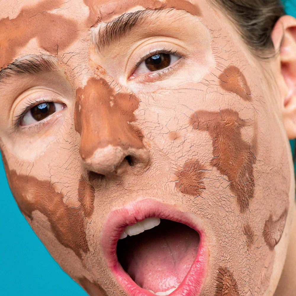 by valenti® Rooibos Red Tea, Red Seaweed & Australian Pink Clay Facial Mask with Vitamin C + Aloe vera + Vitamin E