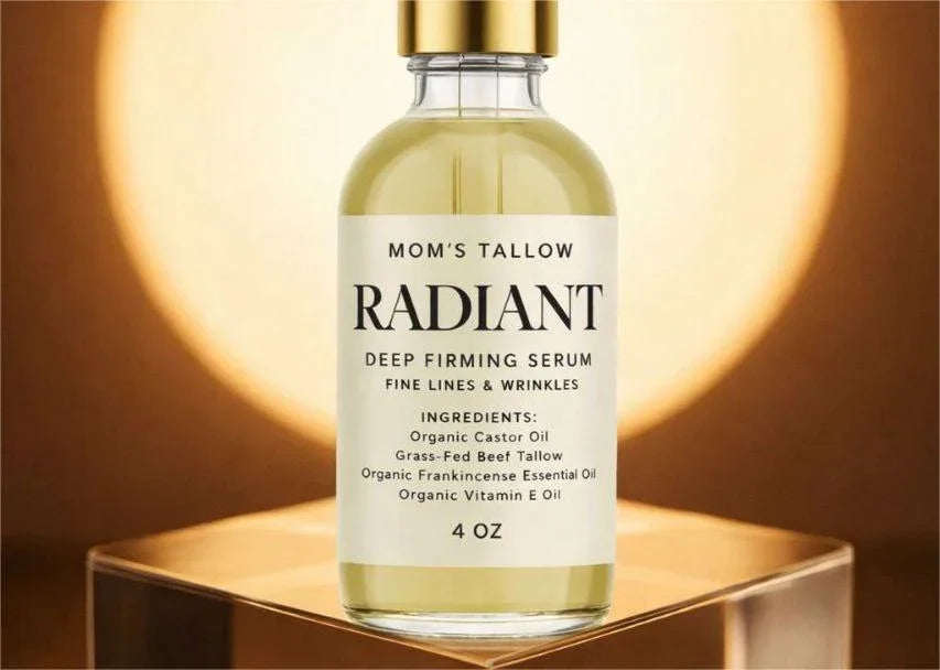 Mom’s Tallow Radiant Deep Firming Serum: Targeting fine line & wrinkles (LARGE 4oz NEW)