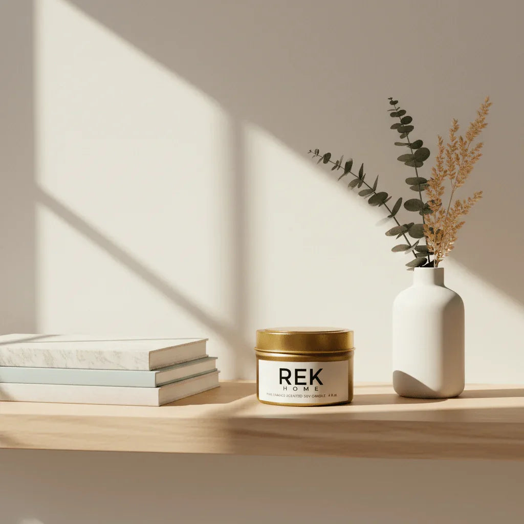 REK Cosmetics Pine Orange Soy Candle