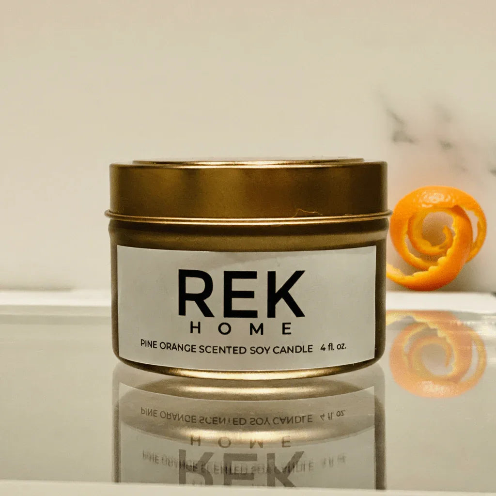REK Cosmetics Pine Orange Soy Candle