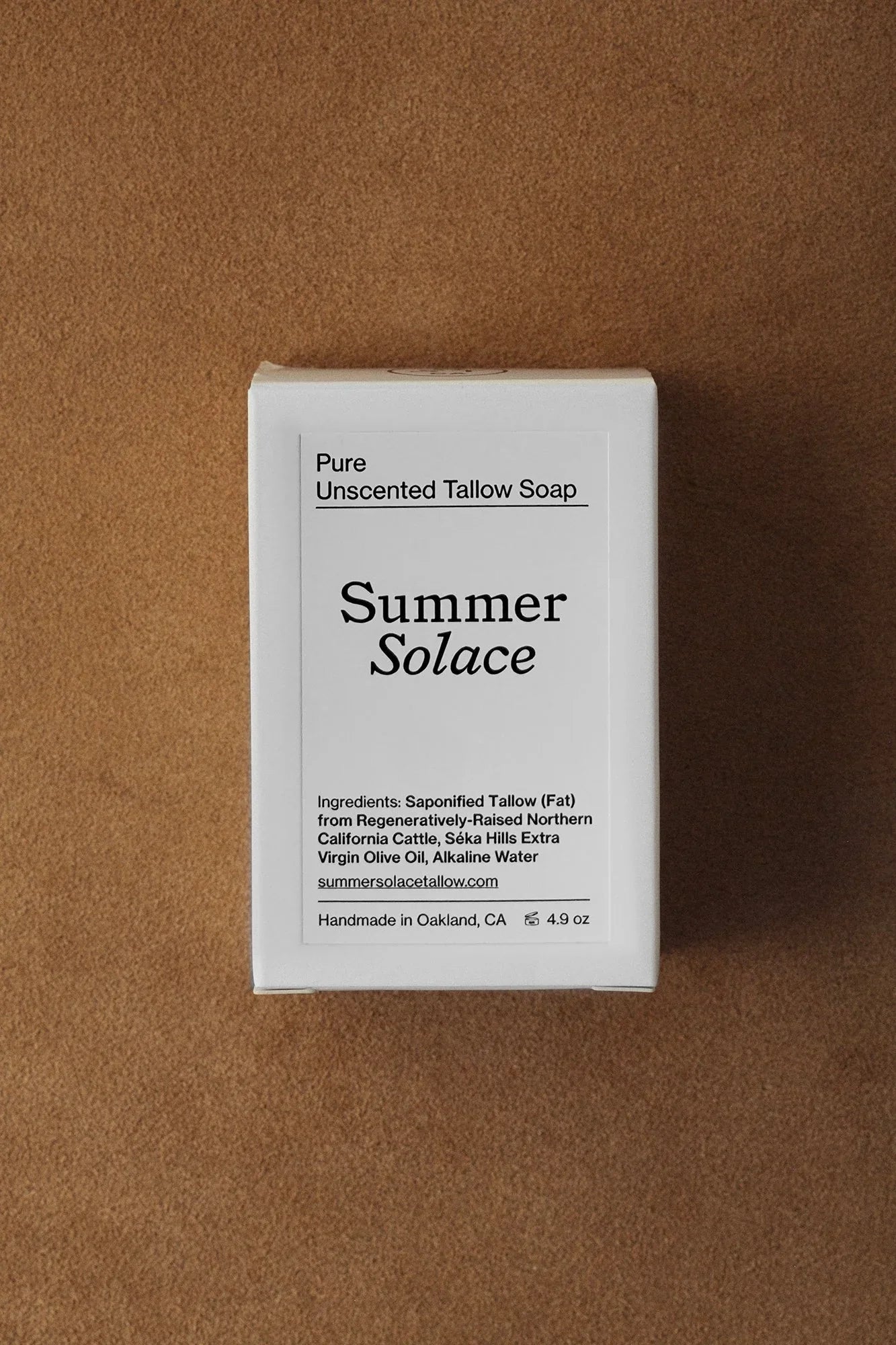 Summer Solace Tallow Pure Unscented – Tallow Bar Soap for Sensitive Skin