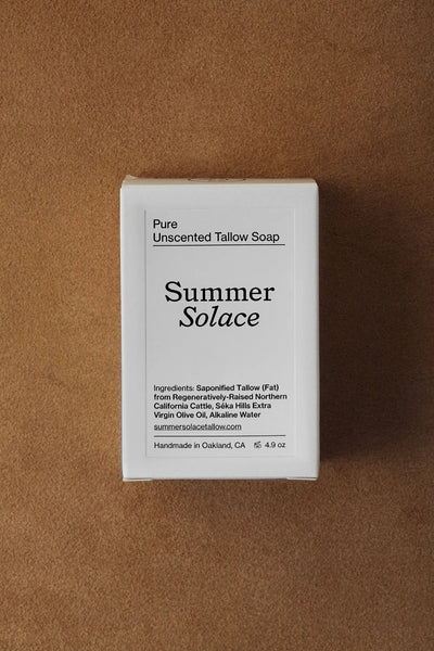 Summer Solace Tallow Pure Unscented – Tallow Bar Soap for Sensitive Skin - Image 3