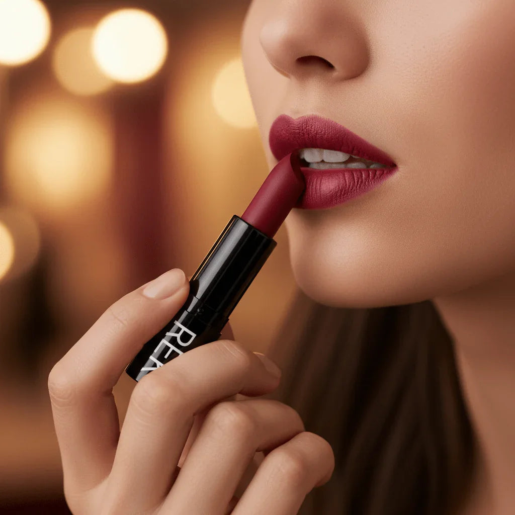 REK Cosmetics REK Matte Lipstick — Luxury Clean, Long-Lasting Vegan Formula