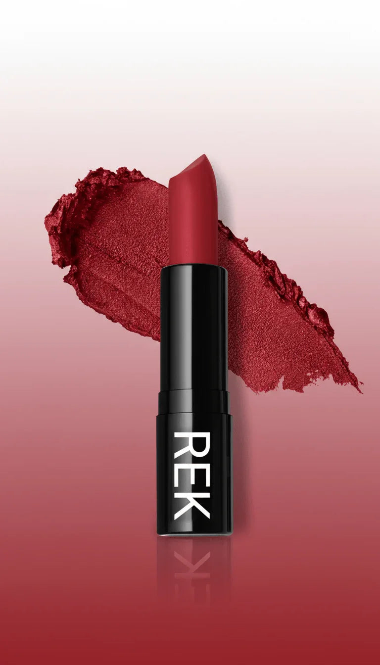 REK Cosmetics REK Matte Lipstick — Luxury Clean, Long-Lasting Vegan Formula