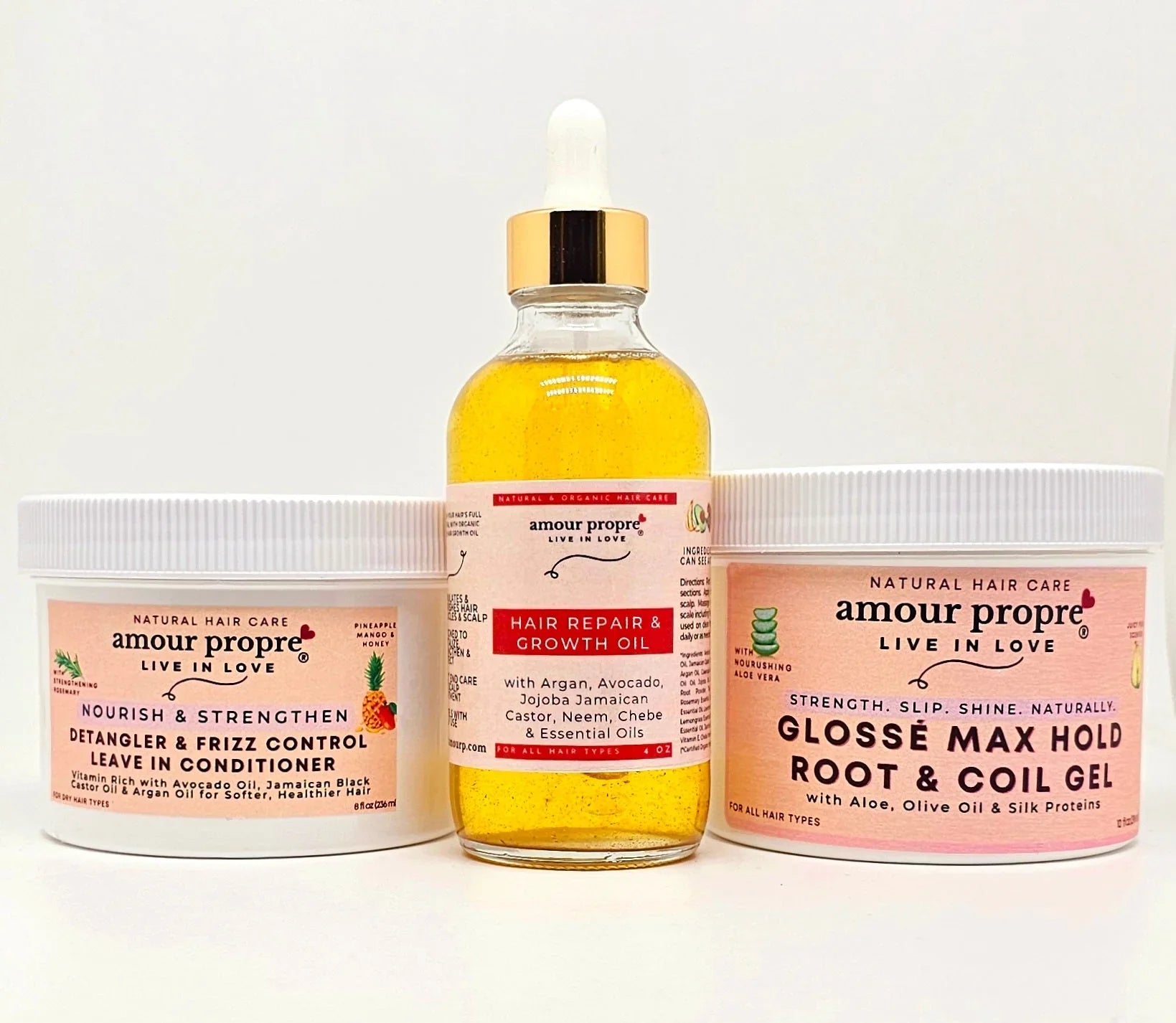 Amour Propre® Organic Chebe Hair Growth Oil with Avocado and Argan Oils