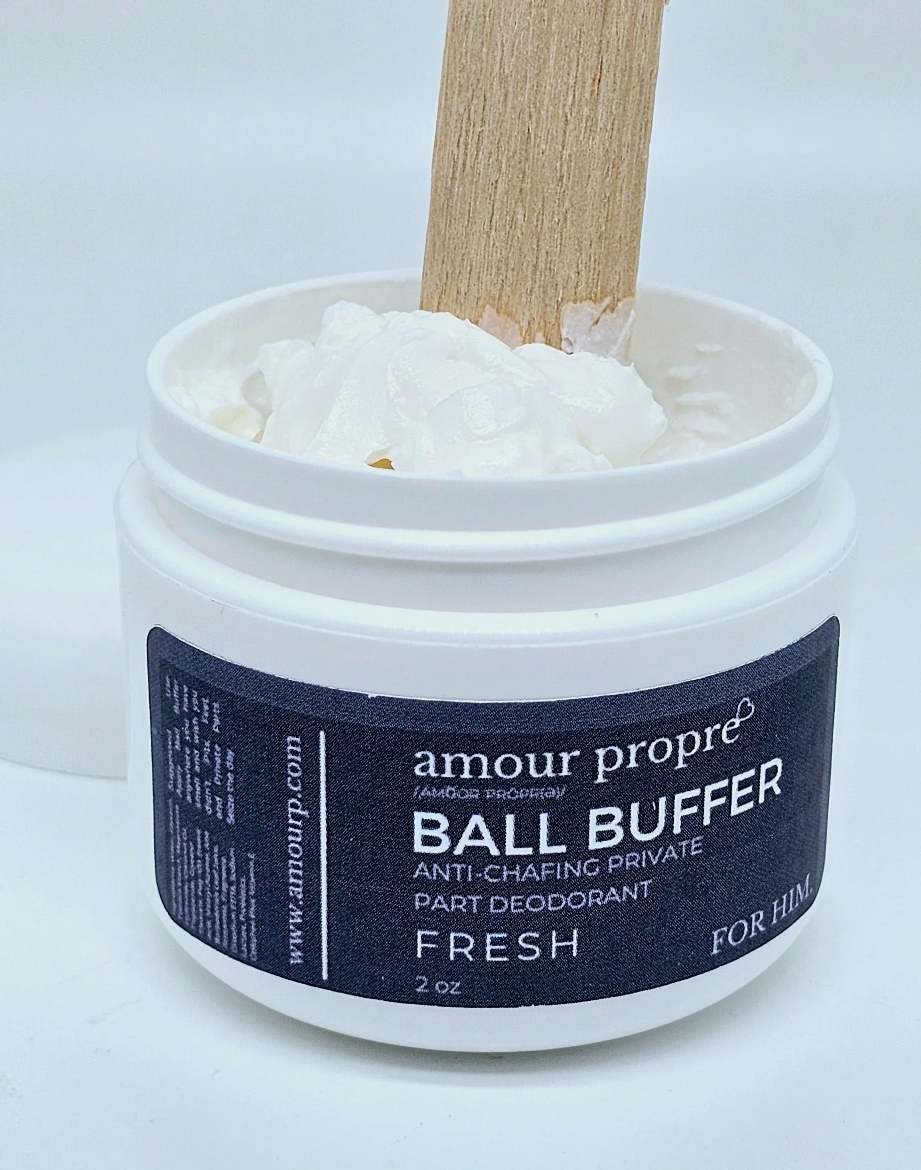Amour Propre® Ball Buffer: FOR HIM. Private part deodorant