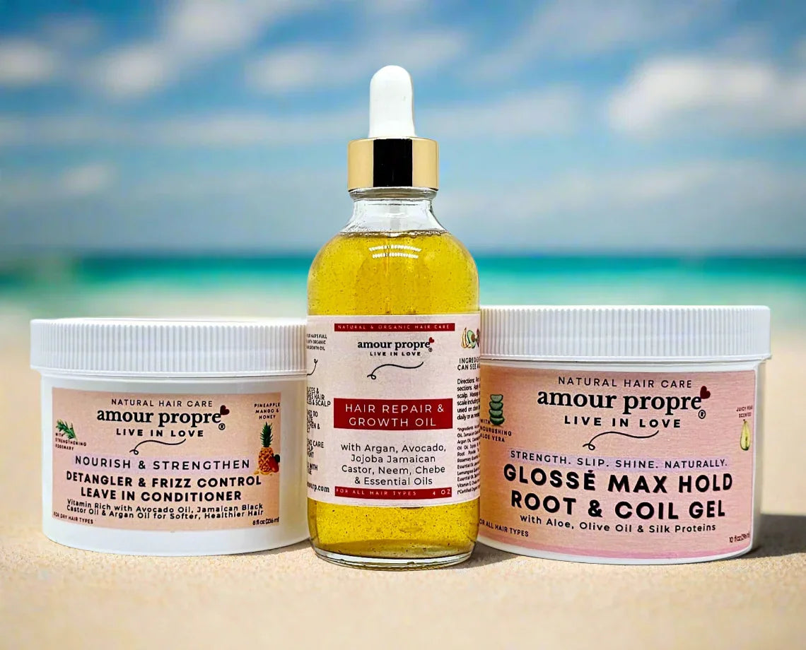 Amour Propre® Organic Chebe Hair Growth Oil with Avocado and Argan Oils