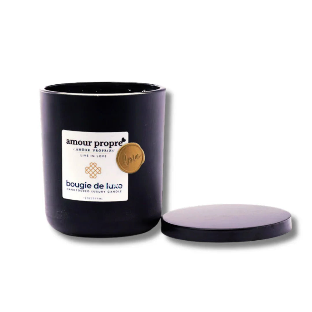 Amour Propre® bougie de luxe handpoured Luxury Soy Candle - 12oz