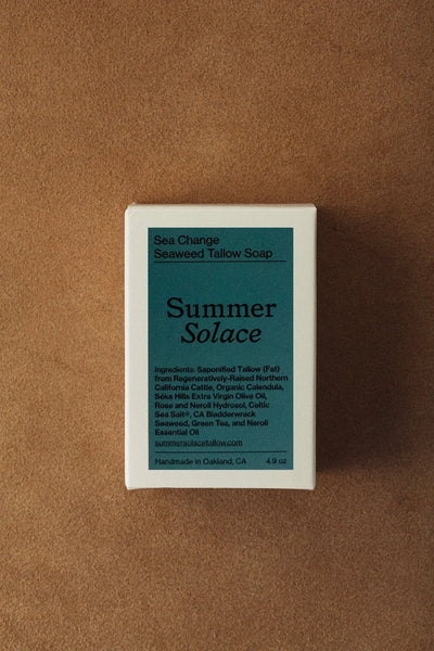 Summer Solace Tallow Sea Change Seaweed Bar – Neroli & Bladderwrack for Mineral-Rich Cleansing - Image 3