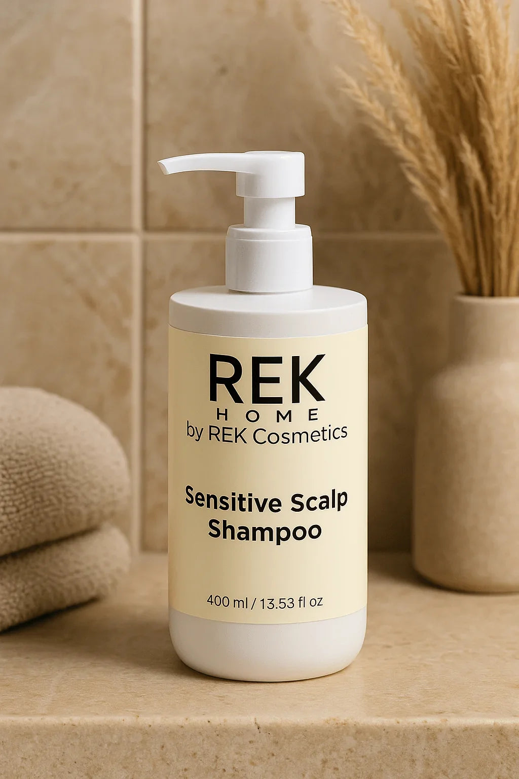 REK Cosmetics Sensitive Scalp Shampoo – Gentle, Nourishing Formula