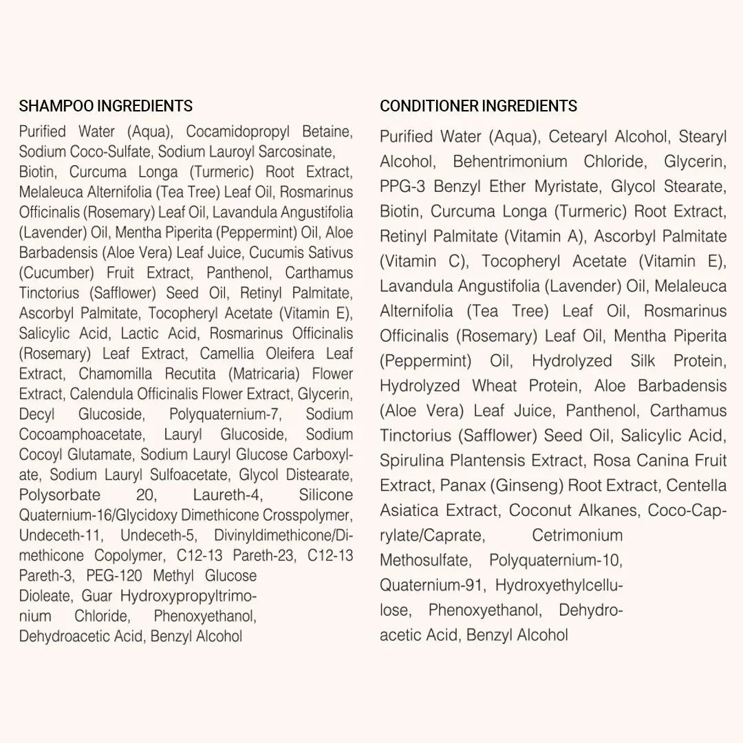 HAIRtamin Biotin & Botanicals Shampoo & Conditioner