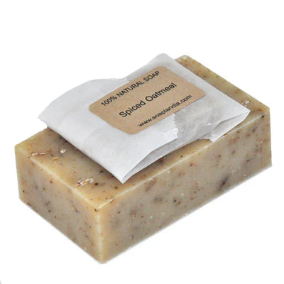 Soaplandia Spiced Oatmeal Bar Soap, Certified Organic - Image 4
