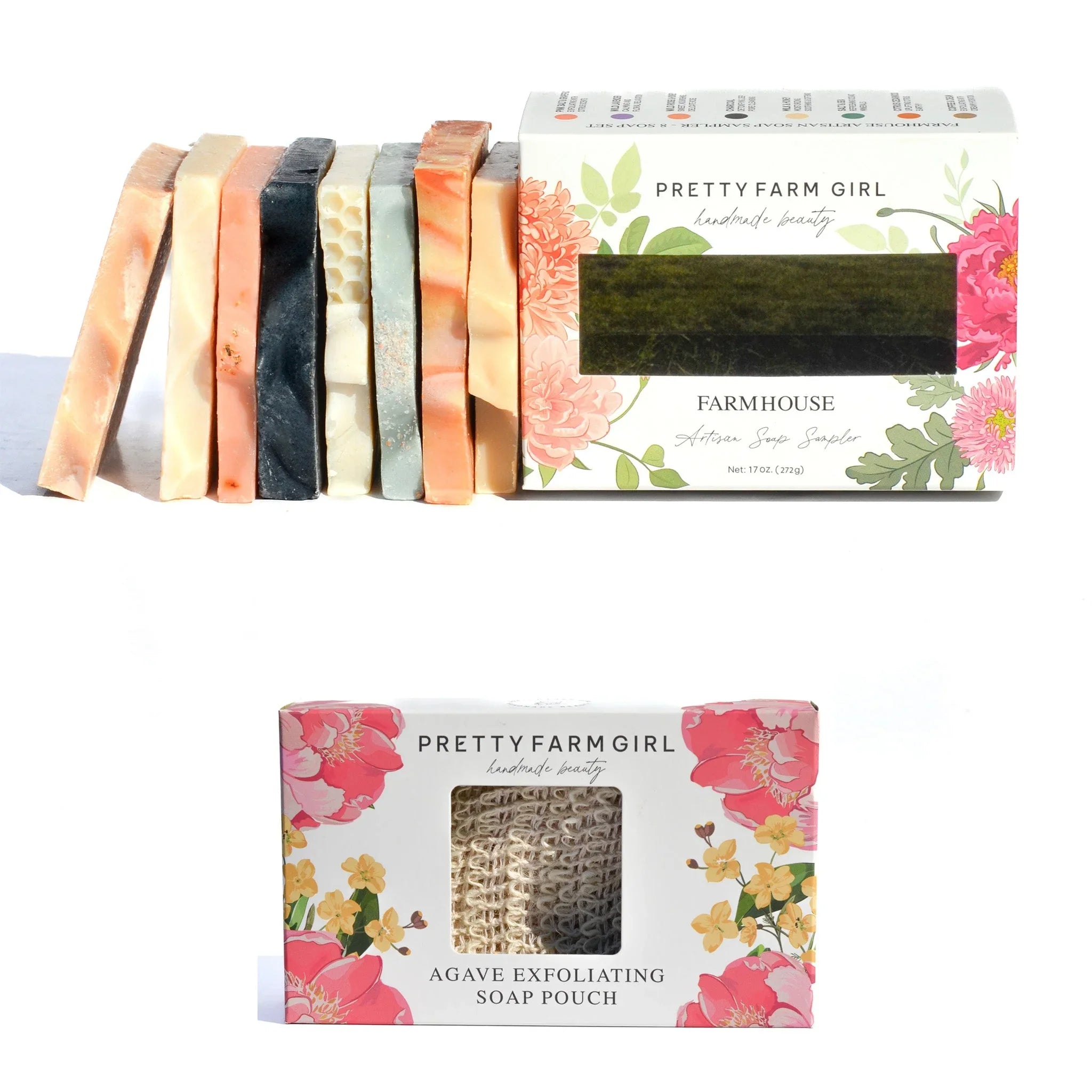 Pretty farm girl Farmhouse Artisan Goat Milk & Tallow Soap Sampler