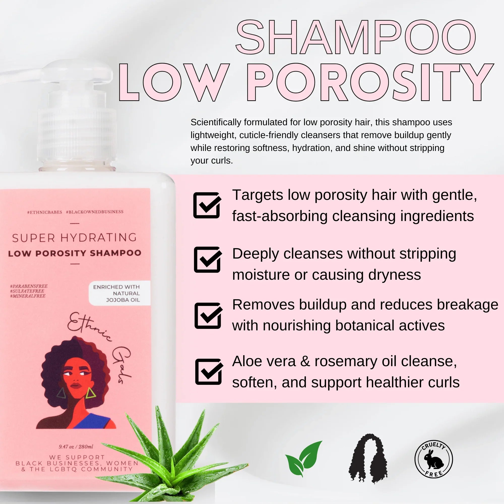 Ethnic Gals Low Porosity Hydrating Shampoo