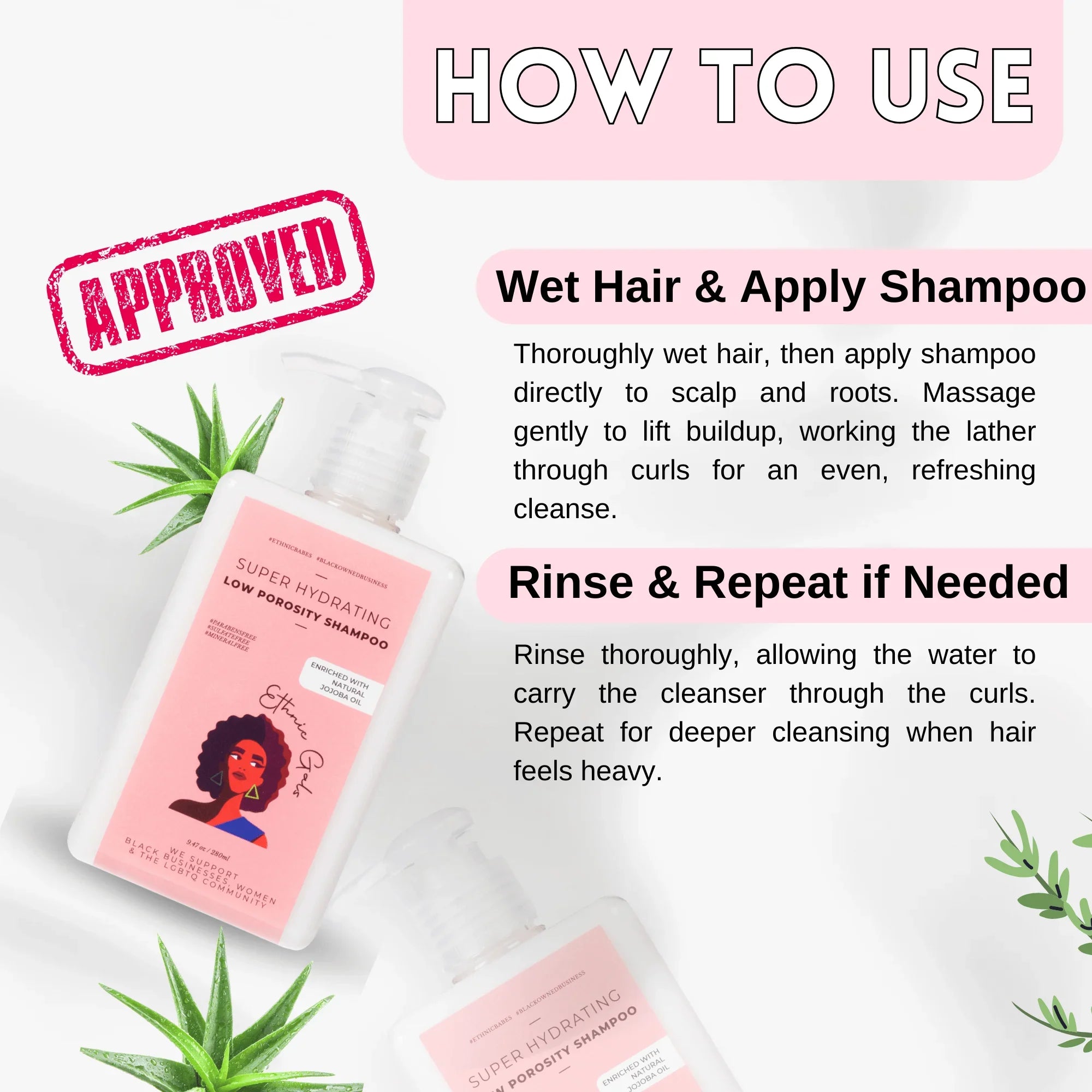 Ethnic Gals Low Porosity Hydrating Shampoo