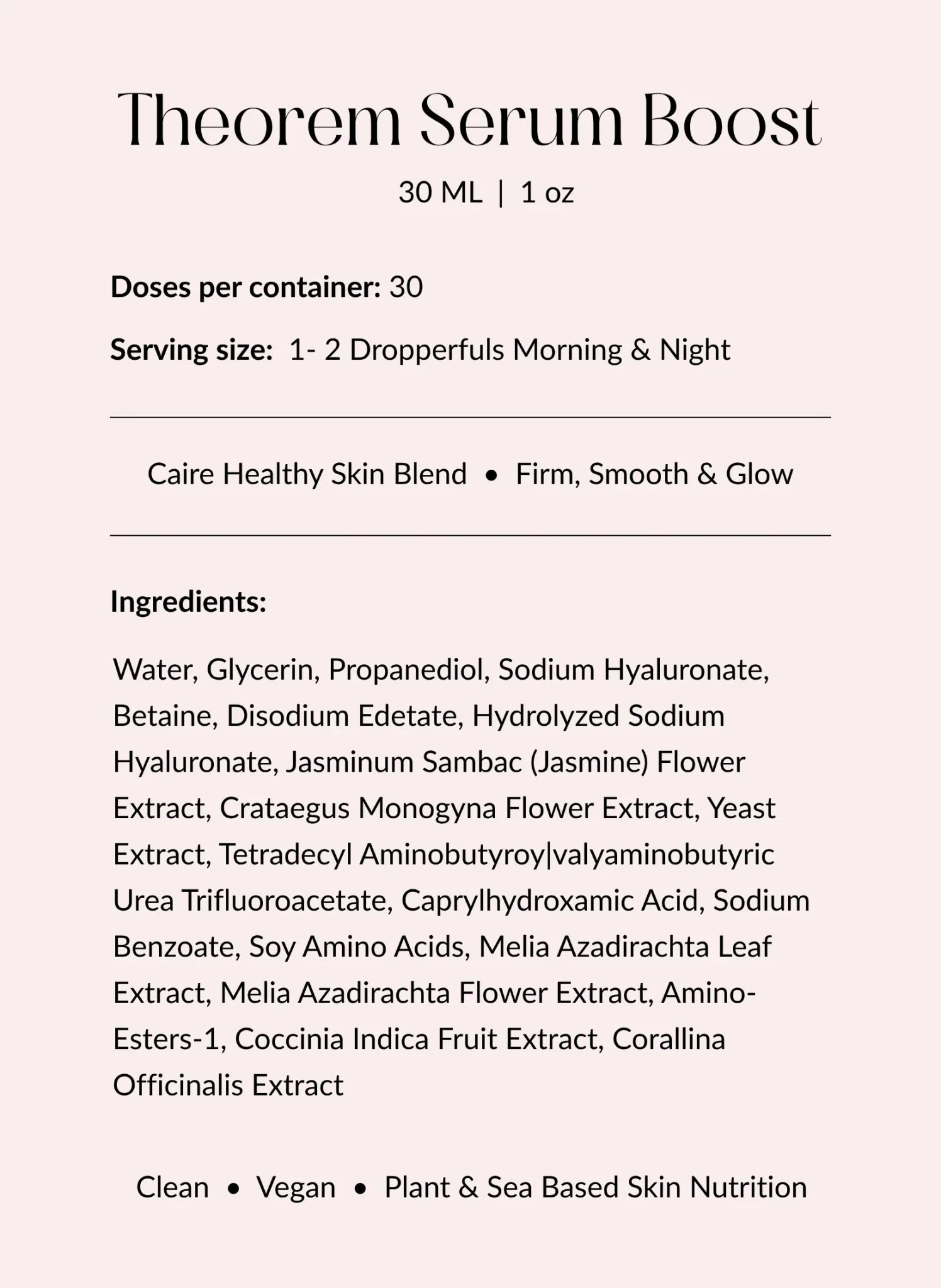 Caire Beauty Theorem Serum Boost