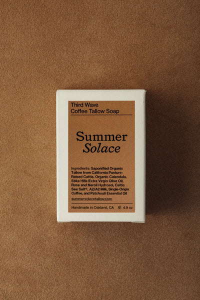 Summer Solace Tallow Third Wave – Coffee & Patchouli Bar Soap - Image 3