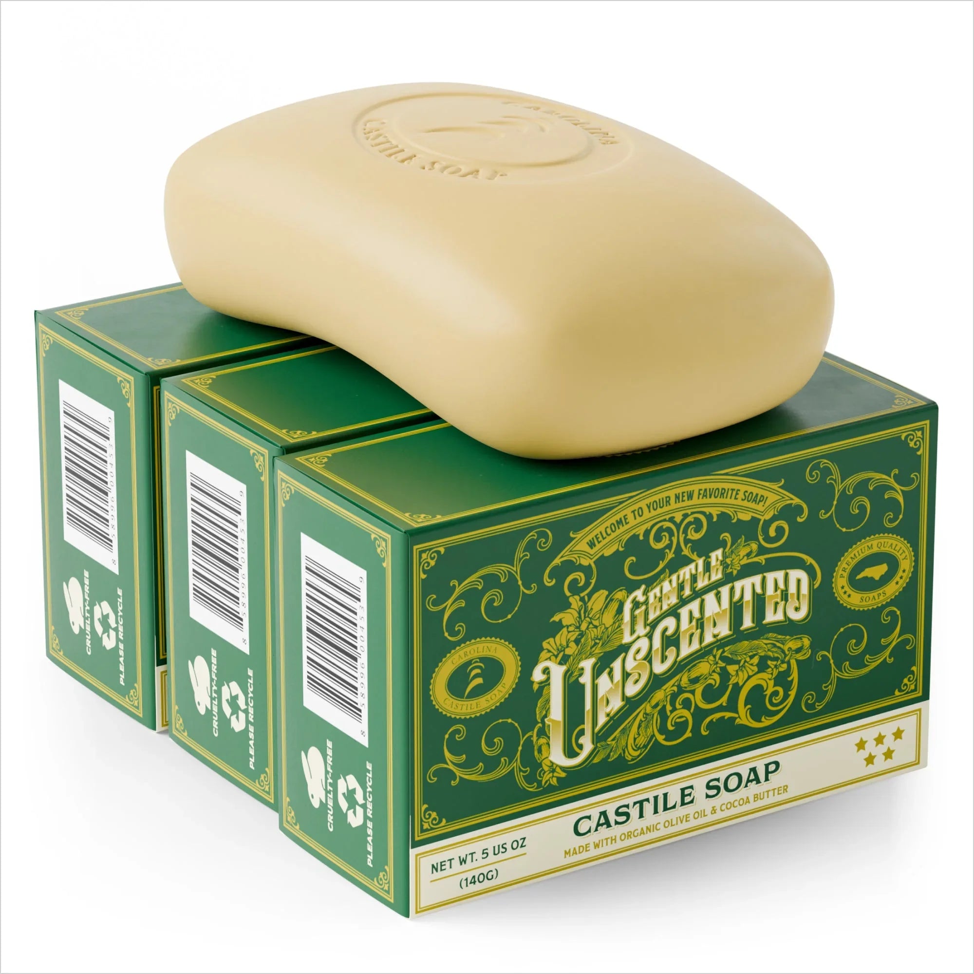 Carolina Castile Soap Castile Bar Soap - Gentle Unscented