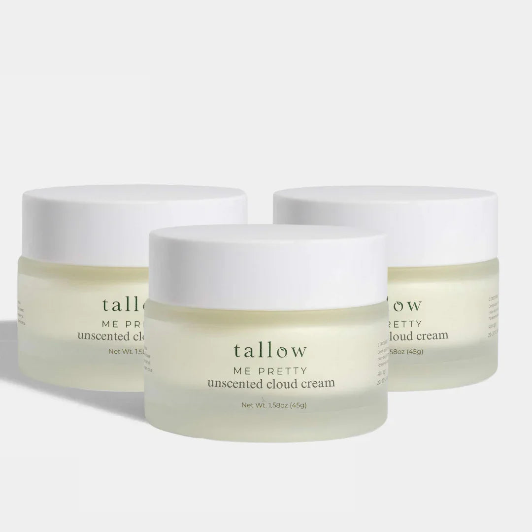 Tallow Me Pretty Unscented Cloud Cream -3pk