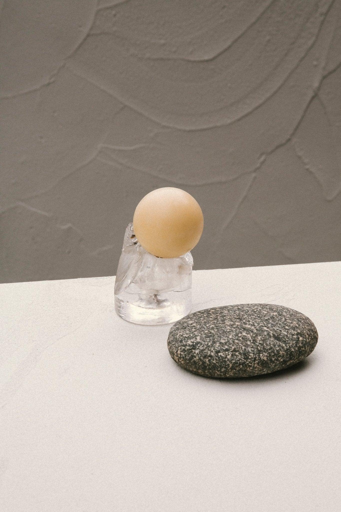 Summer Solace Tallow Vetiver Sphere Soap – Grounding & Earthy Aromatic Cleanser
