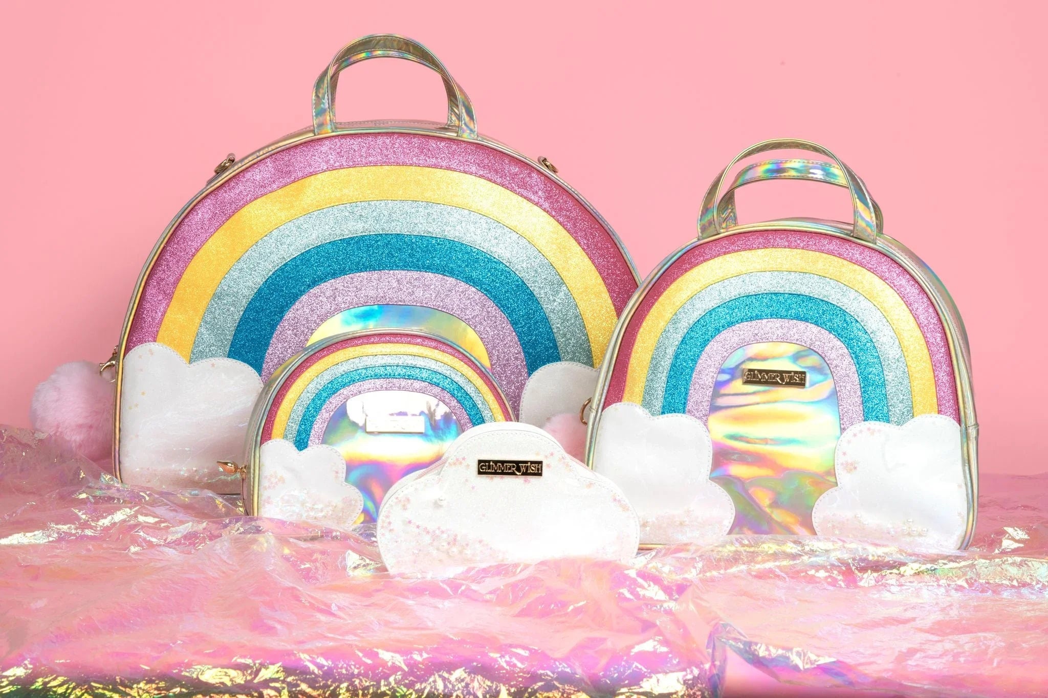 Glimmer Wish Unicorn Rainbow Travel Luggage Set