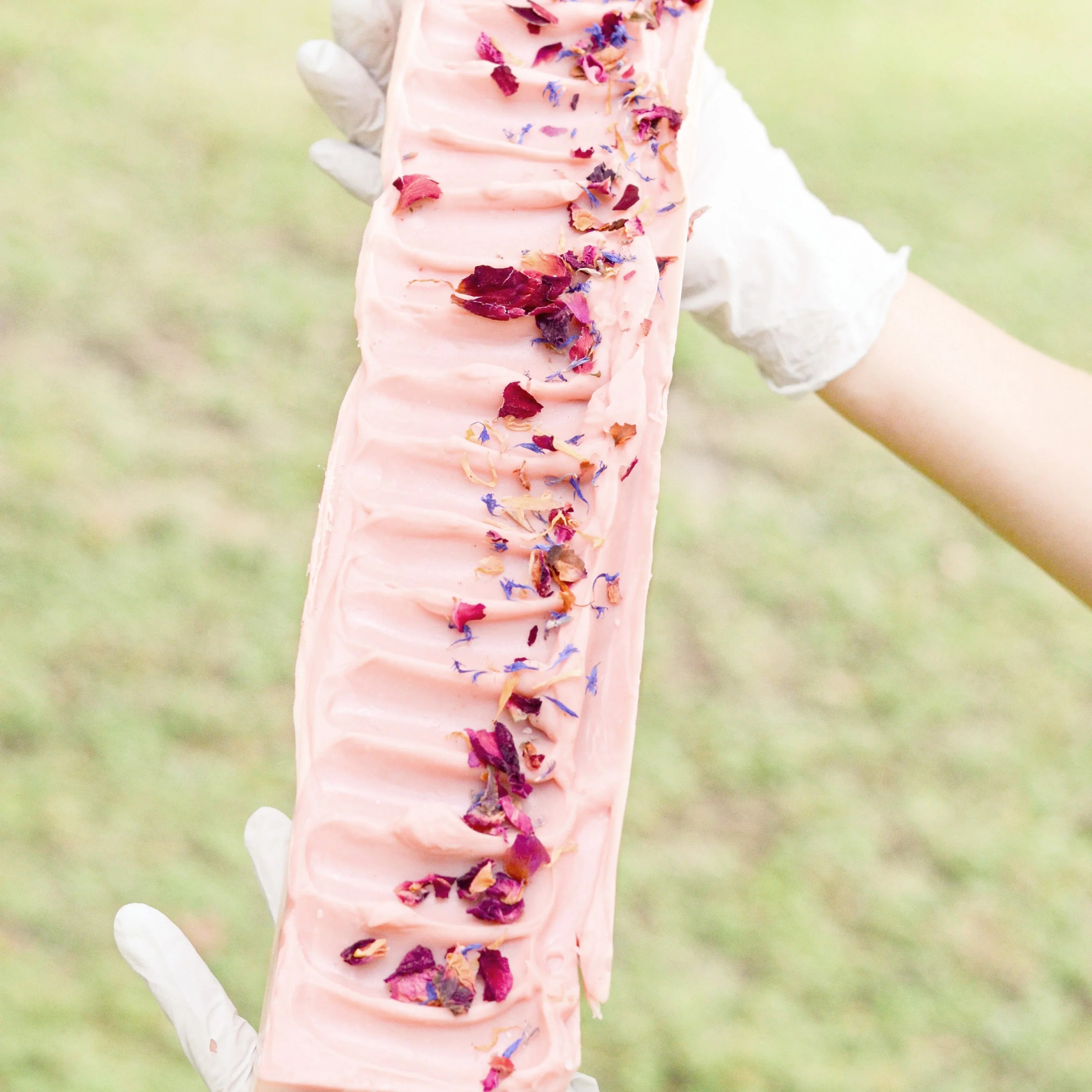 Pretty farm girl Wild Rose + Honey Handmade Tallow and Goat Milk Soap Bar