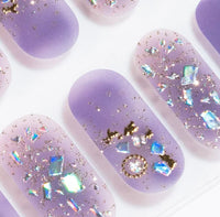 Purple False Nails