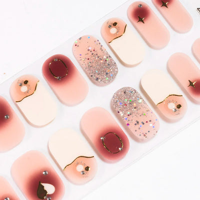 Candied Nails Peaches and Cream Gel Nails - Image 1