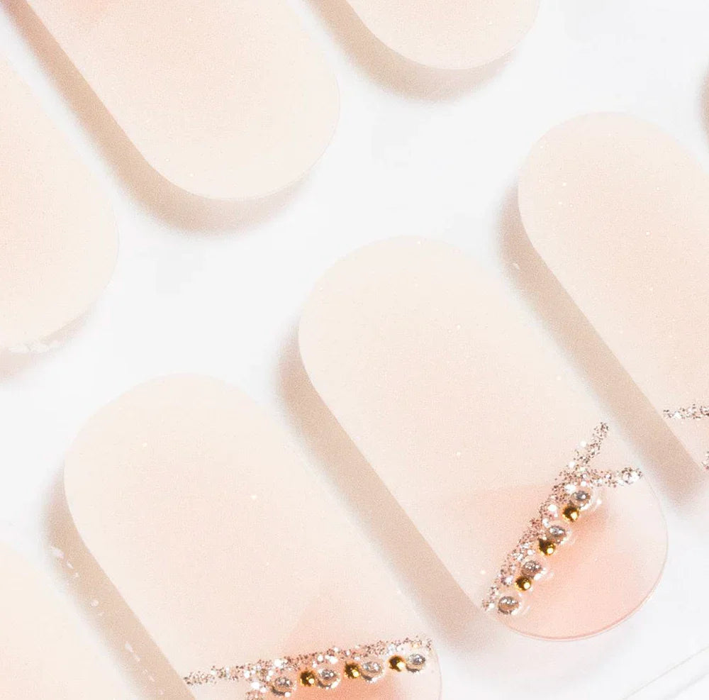 Candied Nails Golden Way Gel Nails