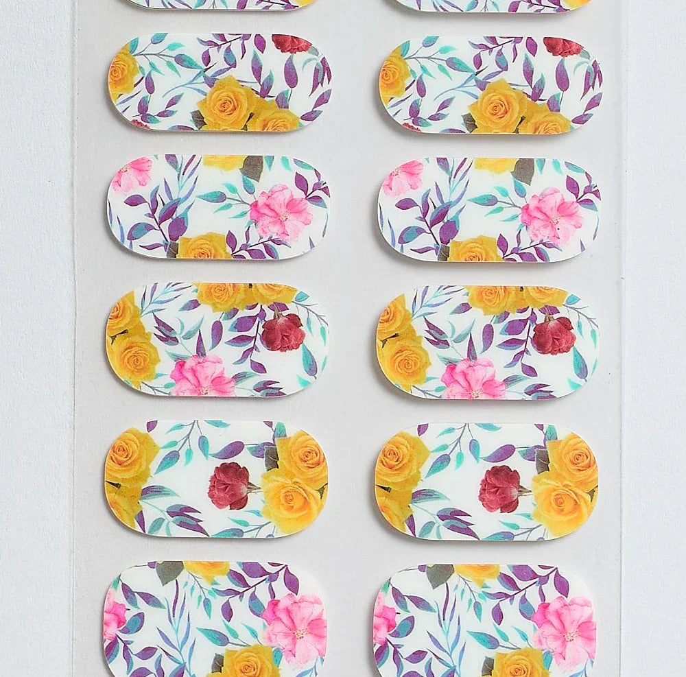 Candied Nails Floral Garden Gel Nails