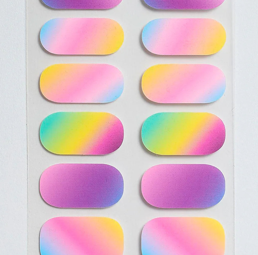 Candied Nails Rainbow Pastel Gel Nails